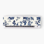 Blue Floral AC Sticker