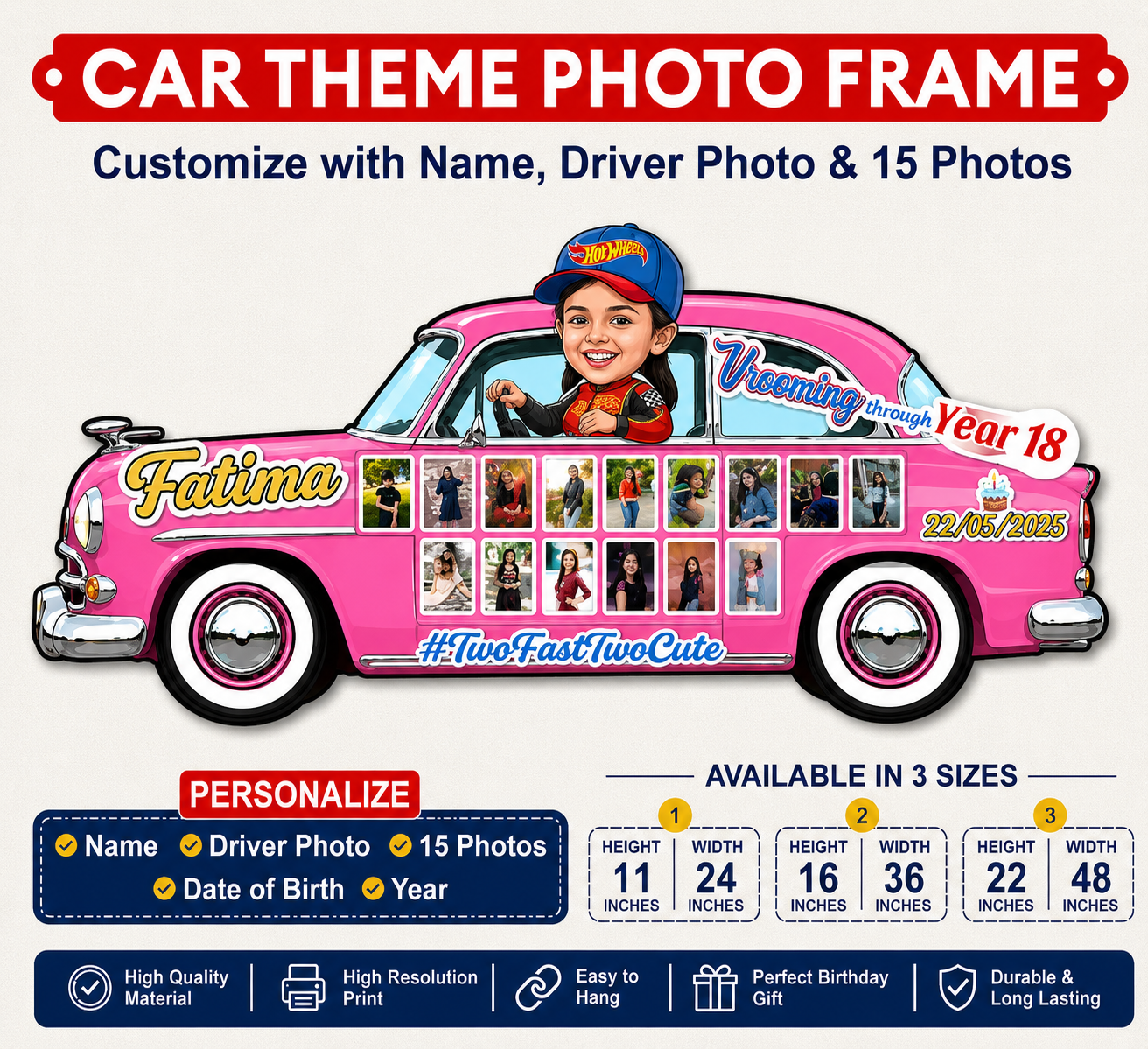 Car Theme Photo Frame