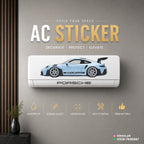 Blue Porsche AC Sticker