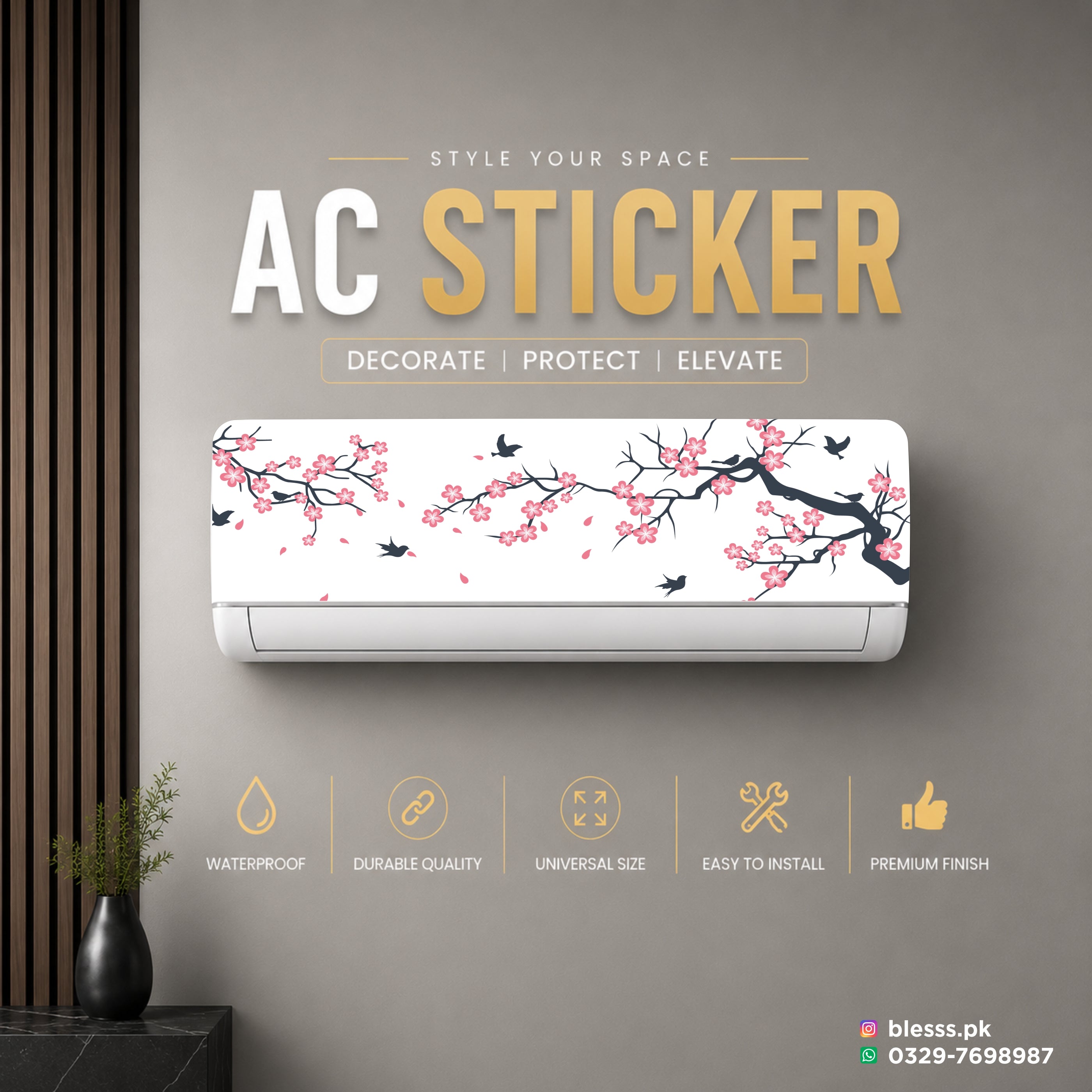 Cherry Blossom AC Sticker