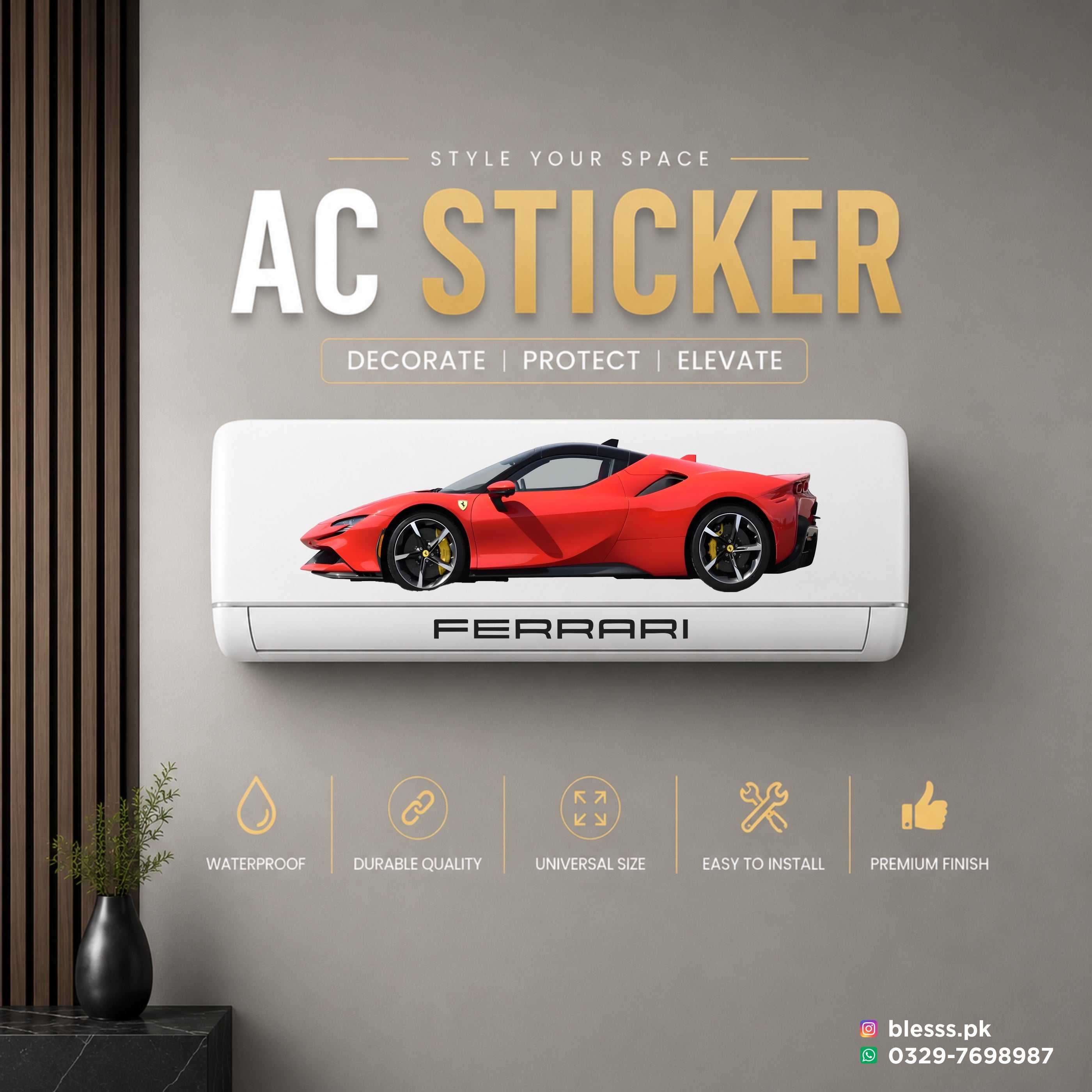 Ferrari AC Sticker