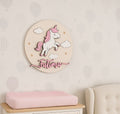 3D Nursery Namezter with Horse with Cloud & Star Background