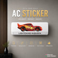 McQueen Racing Car AC Sticker