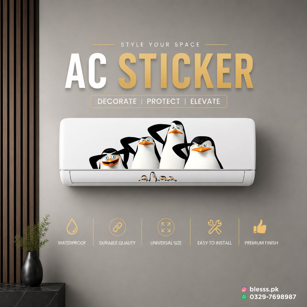 Madagascar Penguin AC Sticker