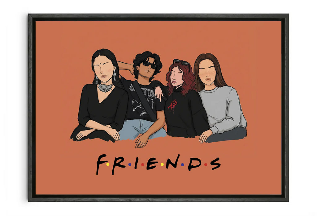 Customized Besties Art | F.R.I.E.N.D.S Inspired