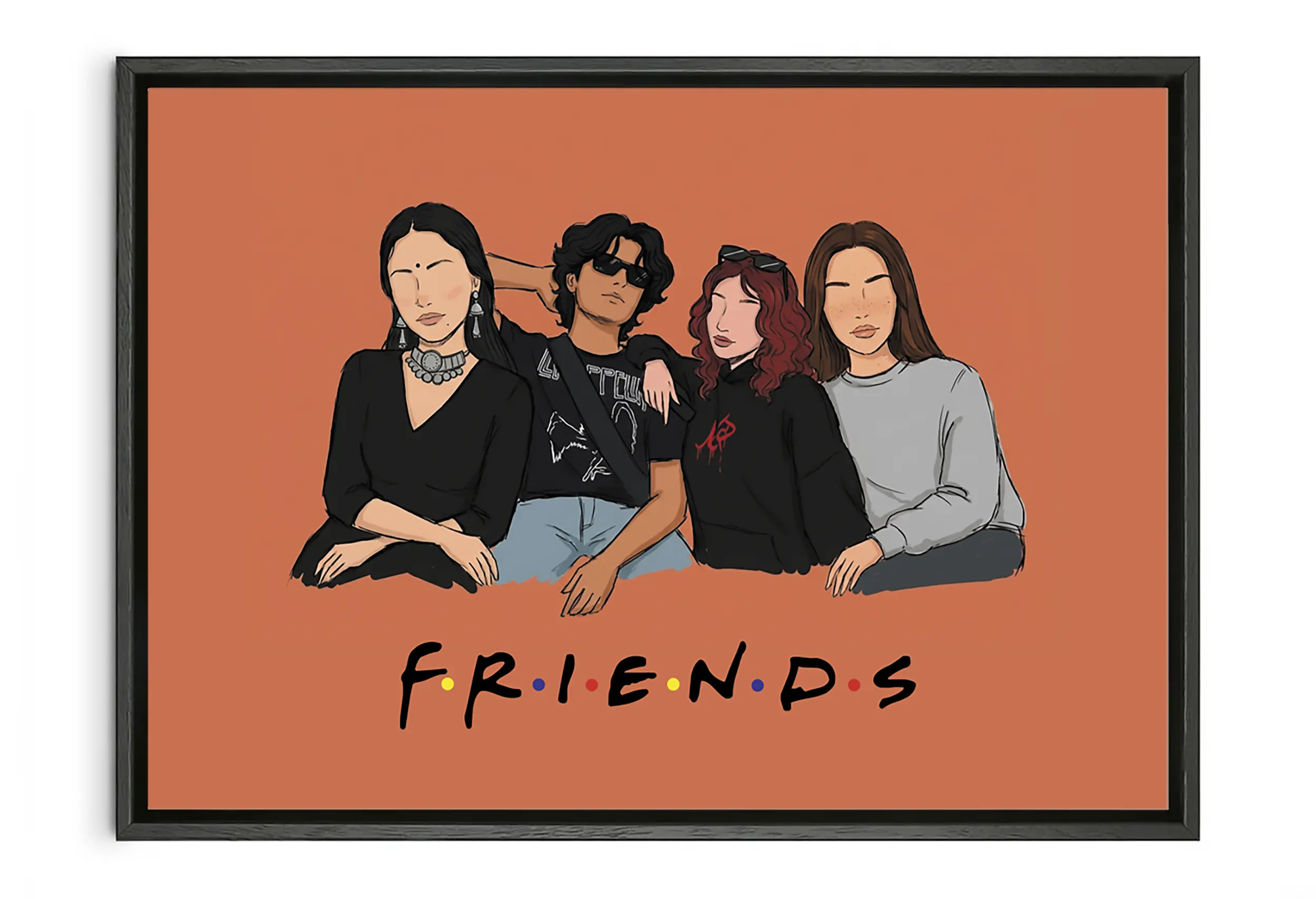 Customized Besties Art | F.R.I.E.N.D.S Inspired