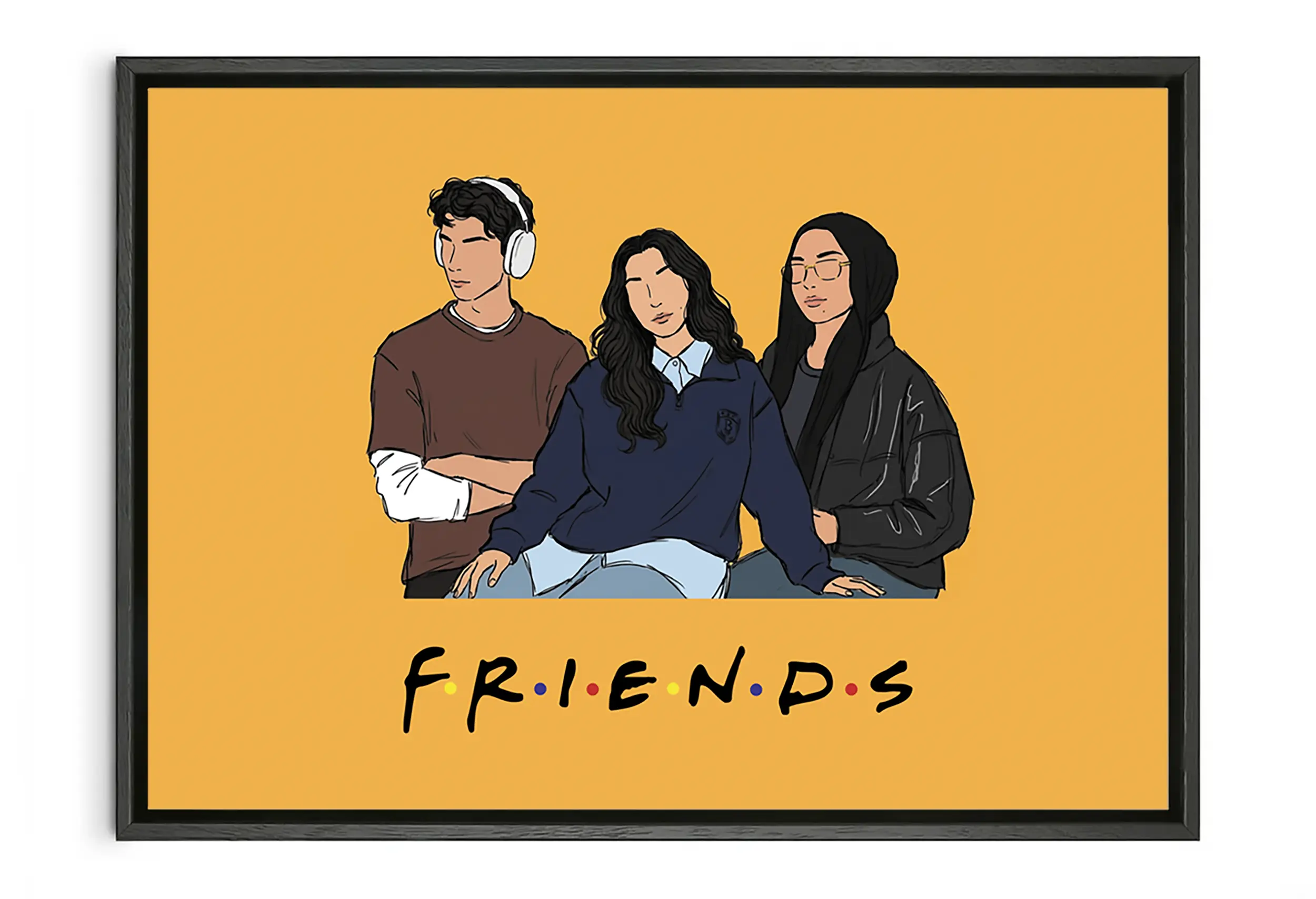 Customized Besties Art | F.R.I.E.N.D.S Inspired