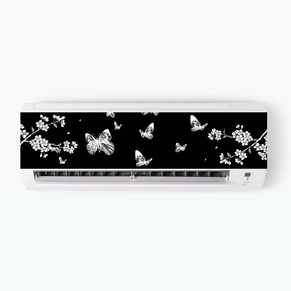 Butterflies & Flowers AC Sticker