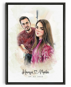 Custom Couple Portrait | Watercolor Art